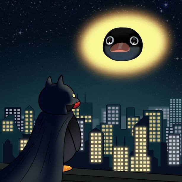 bat noot watching the noot signal in the sky